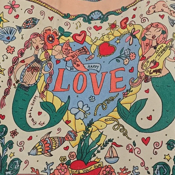 Brighton Mermaid Siren Song Canvas Tote - Picture 2 of 14